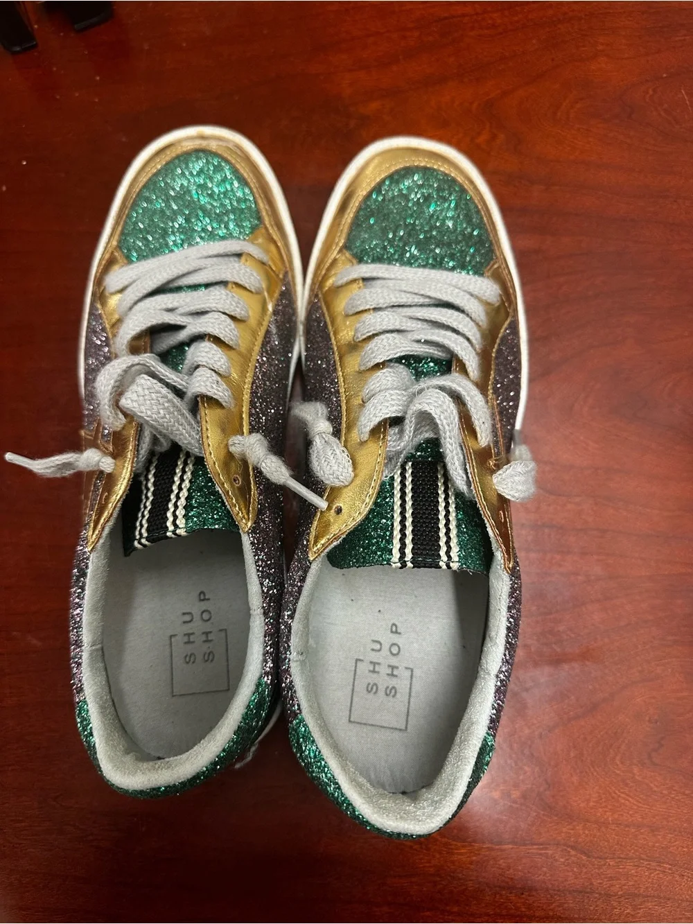Women’s shu shop brand Mardi Gras sneakers size 9